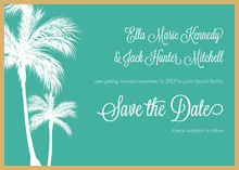Palm Beach Square Tropical Invitations