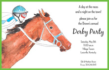 Derby Day Watercolor Invitations