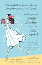 Modern Twirl Bride Invitations