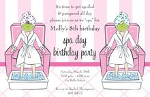 Bridal Pedicures Spa Party Invitations