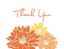 Bright Yellow Flowers Thank You Cards