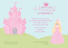 Princess Crown Pink Invitations