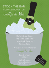 Painted Champagne Flutes Toast Invitations