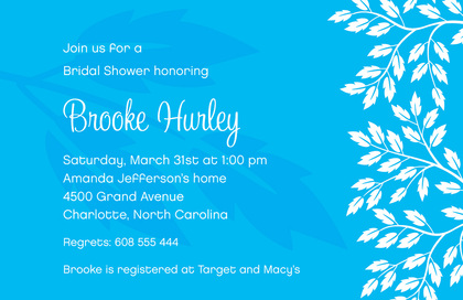 Playful Breeze Leaves In Yellow Background Invitations