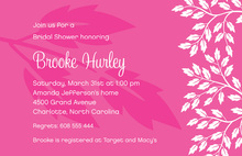 Elegant Frame Stylish Pink Wedding Invitations