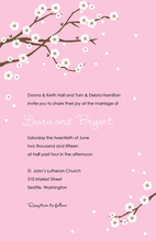 Chalkboard Blushing Bride Heart Invitation
