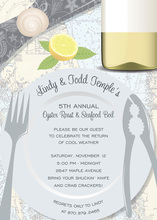 Featuring Dinner Classic Plate Invitation