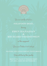 Traditional Palms Lime Green Invitation