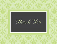 Modern Victorian Style Thank You Cards