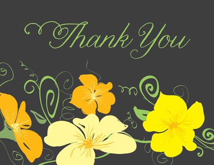 Bright Flower Jubilee Thank You Cards