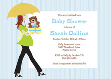 Stack Gifts Boy Baby Shower Invitations
