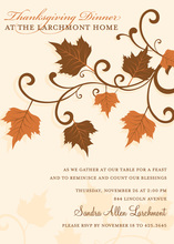 Beautiful Fall Foliage Invitation
