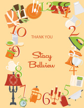 Around The Clock Icons Autumn Thank You Cards