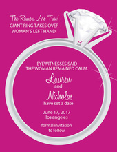 Fancy Cocktails Diamond Carats Invitation