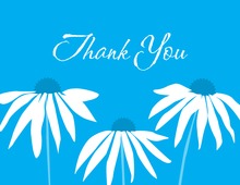 Inspired Modern Flower Thank You Cards