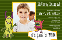 Our Little Monster Birthday Invitations