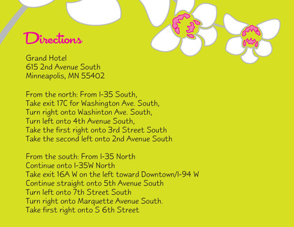 White Orchid Pink Enclosure Cards