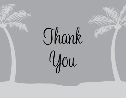 Lavender Tropics Thank You Cards