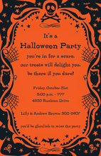 Halloween Party Jack-o-lantern Fill-in Invitations