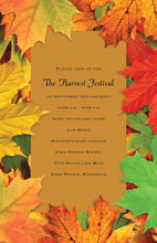 Vibrant Autumn Leaves Invitation