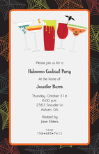 Cauldron Halloween Invitations