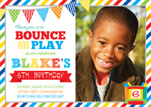 Bouncy Castle Kids Birthday Invitations