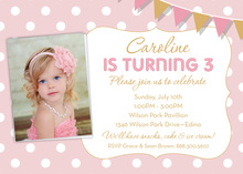 Bubble Party Chalkboard Photo Birthday Invitations
