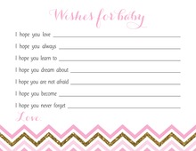 Navy Stripes Anchor Hot Pink Advice Cards