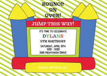 Jumping Bounce House Fun Invitations