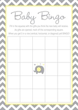 Baby Blue Bow Tie Baby Shower Bingo Game