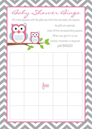 Sweetly Pink Owl Hoot Invitations
