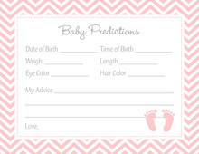 Gold Glitter Graphic Heart Pink Baby Predictions