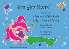Under The Sea Pixie Mermaid Invitation