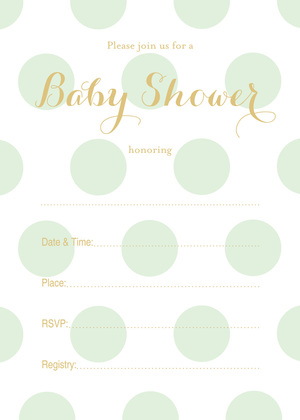 Mint Polka Dots Graphic Advice Cards