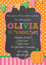 Chevrons Polka Dots Tea Party Chalkboard Invitations