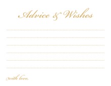 Black Script Well Wish and Advice Cards
