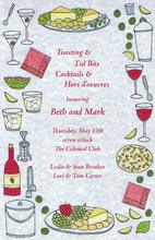 Cool Cocktails Party Theme Invitations
