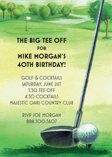 Golf Hole In One Invitation