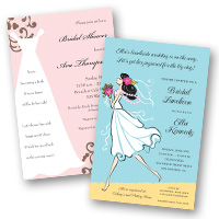 Party invitation themes Bridal Shower Invitations