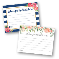 Bridal Shower Games Advice Cards