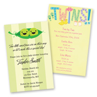 Birth Announcements Twin/Sibling