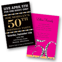 Adult Birthday Invitations 50th Birthday