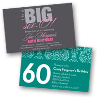 Adult Birthday Invitations 60th Birthday