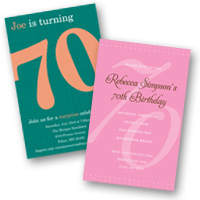 Adult Birthday Invitations 70th Birthday