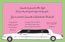 Limo Girls Party Invitation