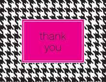 Houndstooth Thank You Cards
