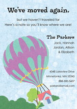 Moving Hot Air Balloon Invitations