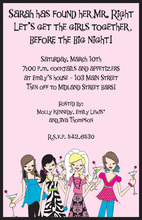 Cute Party Girl Squad Invitations