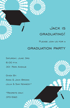 Graduation Hat On Chair Invitations