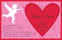 Pink Valentine Heart Mix Speak Invitation